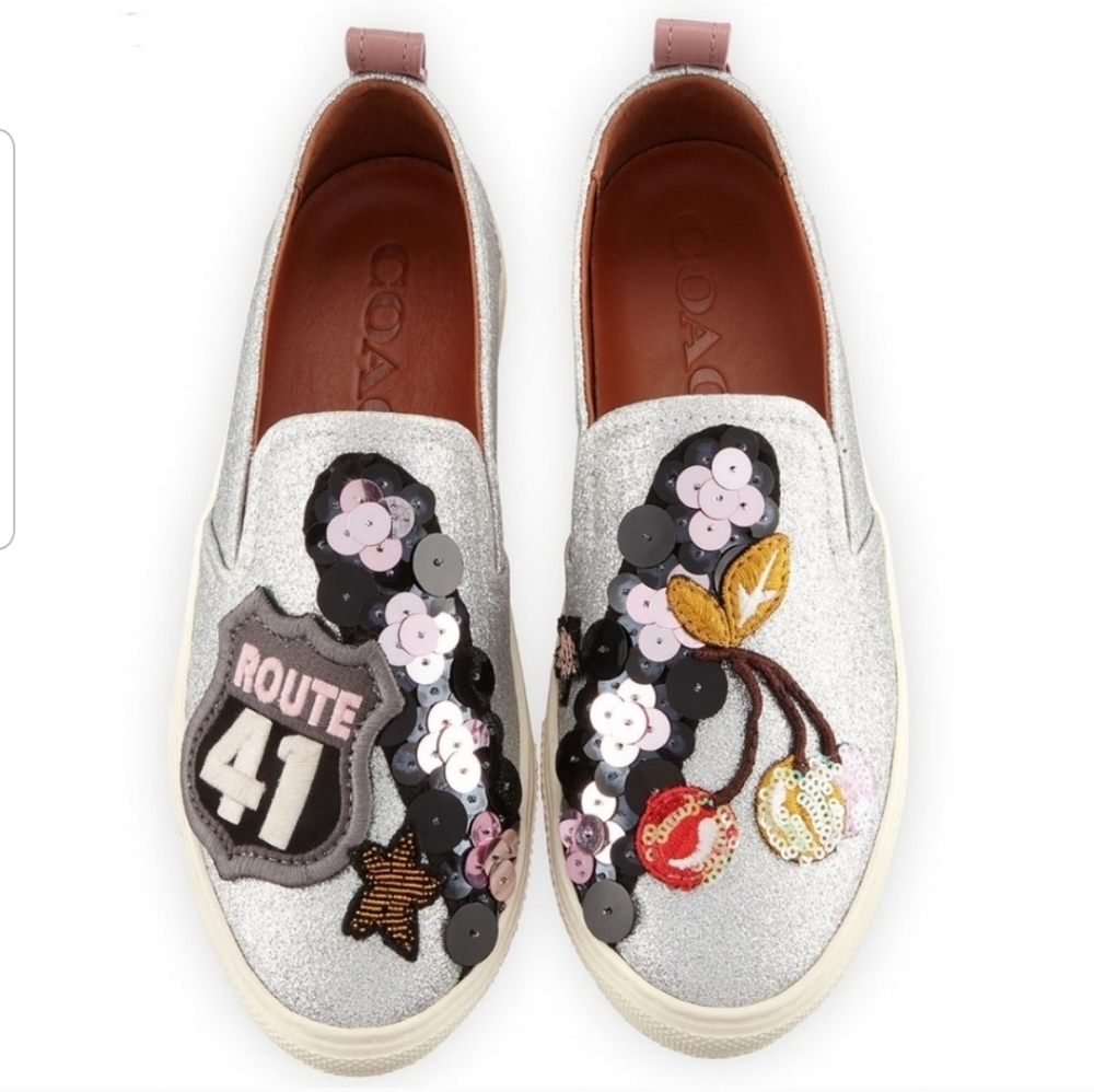 New Coach C115 Cherry Patch Sneakers